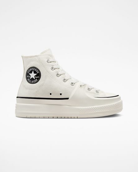 Tenis Converse Chuck Taylor All Star Construct Cano Alto Masculino Branco Pretas | PT H0P187T